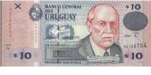 A Series Dated 1998. Banco Central Del Uruguay. Banknote