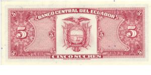 Banknote from Ecuador