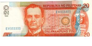 DATED SERIES 53e 1999 Estrada-Singson ??000001-??1000000 EV333333 (Solid #) Banknote