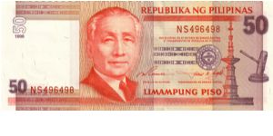 DATED SERIES 54 1998 Ramos-Singson ??000001-??1000000 NS496498 Banknote