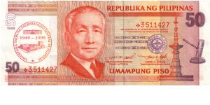 DATED SERIES 54b 1999 Bangko Sentral    Estrada-Singson ??000001-??1000000 *3511427 (Starnote) Banknote