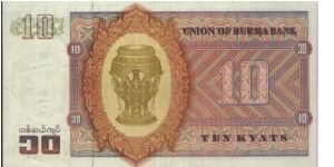 Banknote from Myanmar