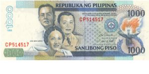 DATED SERIES 61 1998 Ramos-Singson ??000001-??1000000  CP514517 Banknote