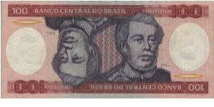 A Series 100 Cruzeiros No:A6892060359A Dated 1984.(O) Caxias(R)Battle & Sword. Banknote