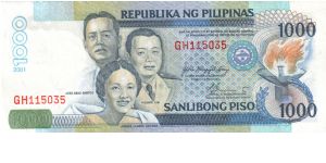 DATED SERIES 61d 2001 Arroyo-Buenaventura GH000001-GH500000 GH115035 Banknote