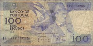 Portugal, 100 Escudos.

The second most worst condition note I have in my collection, I have two of these although this is the better one of the two. Banknote