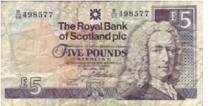 Royal Bank Of Scotland £5 note from 1998.

This note was heavily circulated when I got it in 1999/2000 Banknote