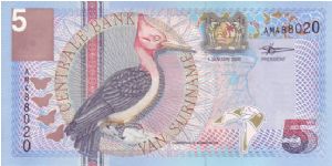 Suriname 5 Gulden

A rather beautiful, colourful note from the South American country Banknote