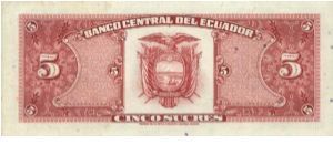 Banknote from Ecuador