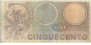 Banknote from Italy