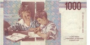 Banknote from Italy