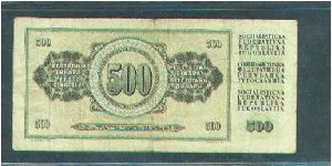 Banknote from Yugoslavia