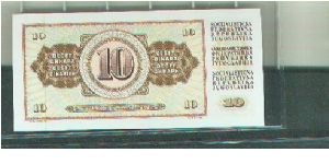 Banknote from Yugoslavia