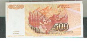 Banknote from Yugoslavia