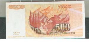 Banknote from Yugoslavia