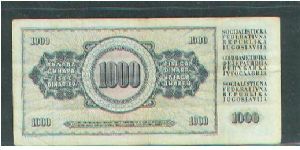 Banknote from Yugoslavia