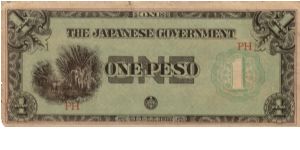 P5a (p106b) JIM Philippines 1 Peso Plantation Issue PH Block Letters Banknote