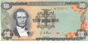 CURRENCY DAY SET $10 *000001 Bank of Jamaica Issue. Sets of 4 envelopes printed as notes issued in a blue Bank of Jamaica folder. Set# 002380 Banknote