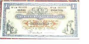 1 Pound. Royal Bank of Scotland. Banknote