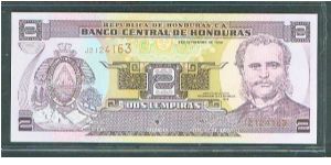 Banknote from Honduras