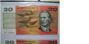 Johnston/Fraser signature $20 banknotes Banknote