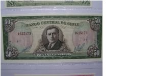 Vintage 50 Escudos Banknote