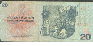 Banknote from Czech Republic