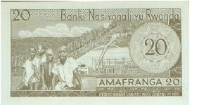 Banknote from Rwanda