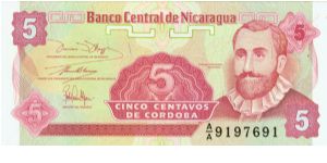 5 Cordobas Banknote