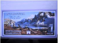 $1 Banknote from Antarctica. Uncirculated condition Banknote