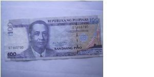 100 piso Banknote from the Phillipines. Banknote