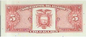 Banknote from Ecuador