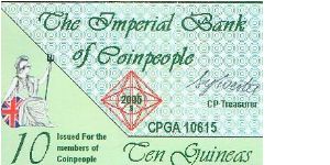 Imperial Bank of Coinpeople 10 Guineas 2006 Banknote