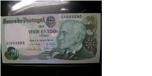 20 Escudos Banknote