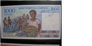 Banknote from Madagascar