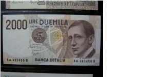 2,000 Lira Banknote