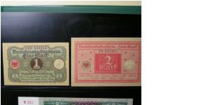 1 & 2 Mark Banknote