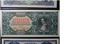 100,000 Pengo Banknote