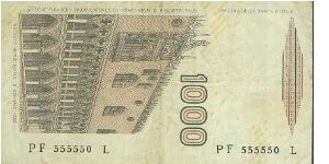 Banknote from Italy