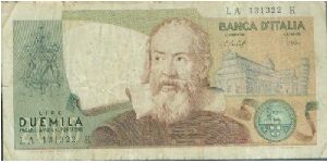 Banknote from Italy