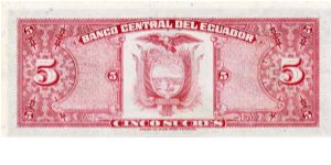 Banknote from Ecuador