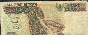 Banknote from Indonesia