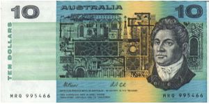 Francis Greenway on front; Henry Lawson on back Banknote