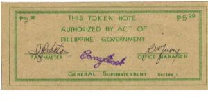 Banknote from Philippines