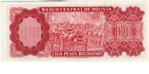 Banknote from Bolivia