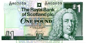 F. Goodwin, Group Chief Executive
£1 1 Oct 2001
Front Lord Ilay
Rev Edinburgh Castle 
Watermark Lord Ilay's Head Banknote