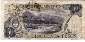 Banknote from Argentina