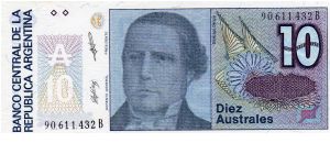 Denominacion: 10 Australes Banknote