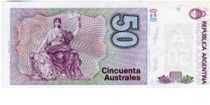 Banknote from Argentina