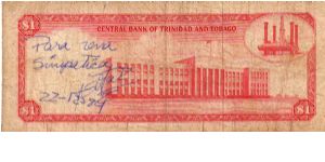 Banknote from Trinidad and Tobago